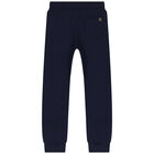 Boys Navy Blue & White 3-Piece Tracksuit, 1, hi-res